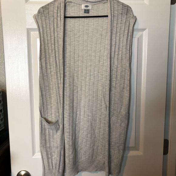 lightweight sleeveless cardigan